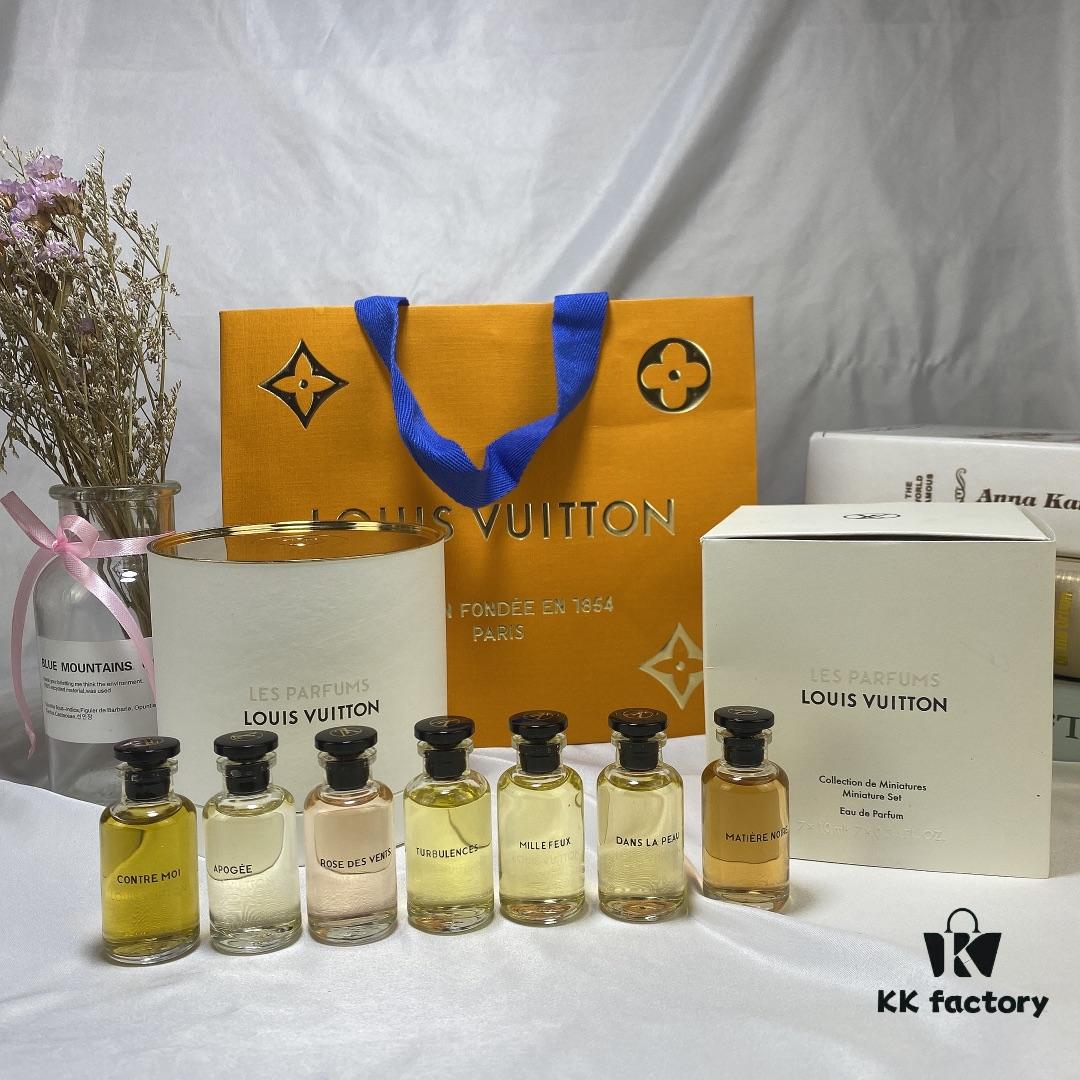 6931afa4ccd8ab3d7afa39d9 LV Louis Vuitton Perfume 7-Piece Set *10ml, Cylinder Packaging, Counter Version, No Spray Nozzles, Polished Bottles