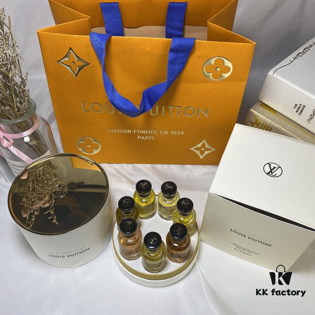 6931afa4ccd8ab3d7afa39db LV Louis Vuitton Perfume 7-Piece Set *10ml, Cylinder Packaging, Counter Version, No Spray Nozzles, Polished Bottles