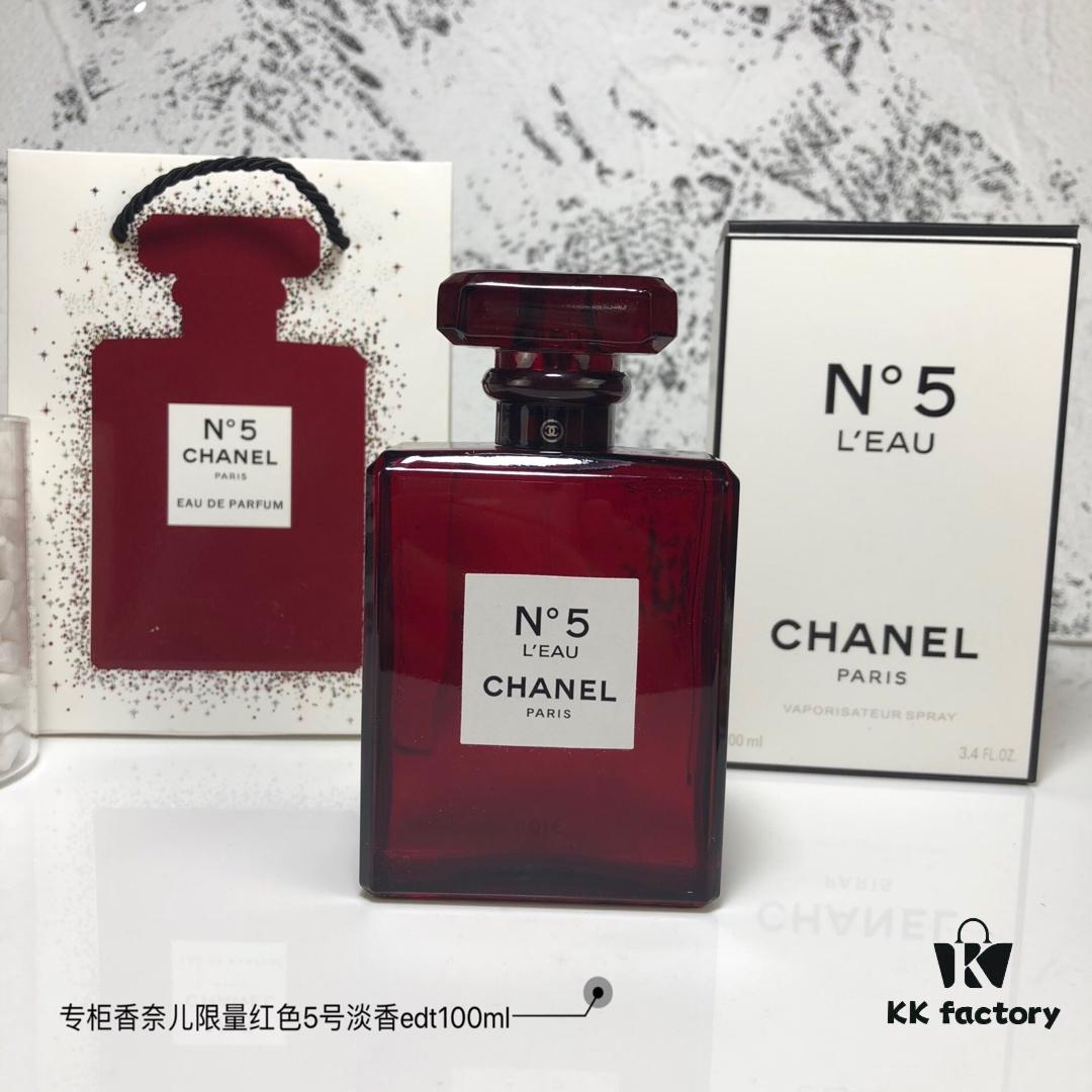 6931afb7ccd8ab3d7afa3aea Chanel Counter Exclusive Limited Edition Red Bottle N°5 Eau de Toilette 100ML
