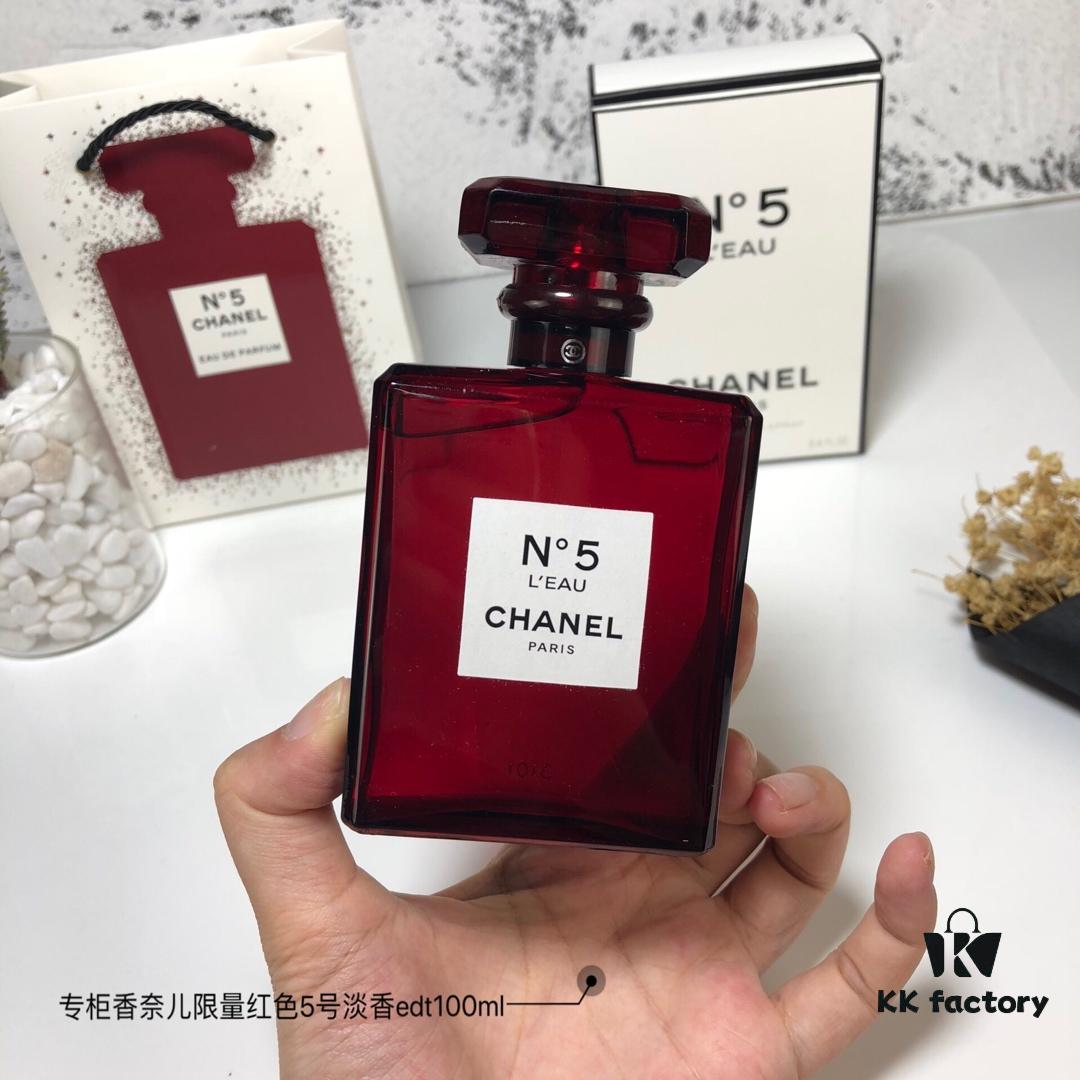 6931afb8ccd8ab3d7afa3aeb Chanel Counter Exclusive Limited Edition Red Bottle N°5 Eau de Toilette 100ML