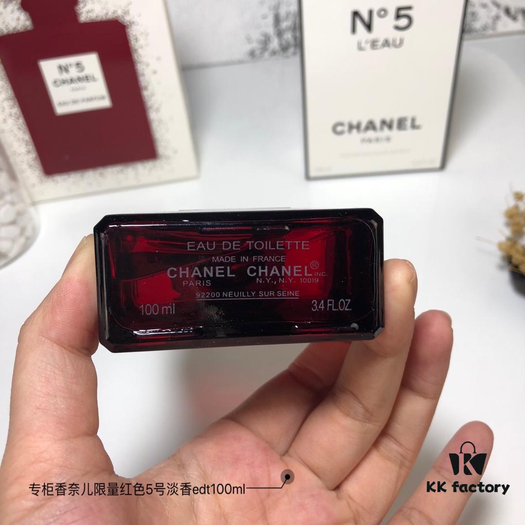 6931afb8ccd8ab3d7afa3aed Chanel Counter Exclusive Limited Edition Red Bottle N°5 Eau de Toilette 100ML