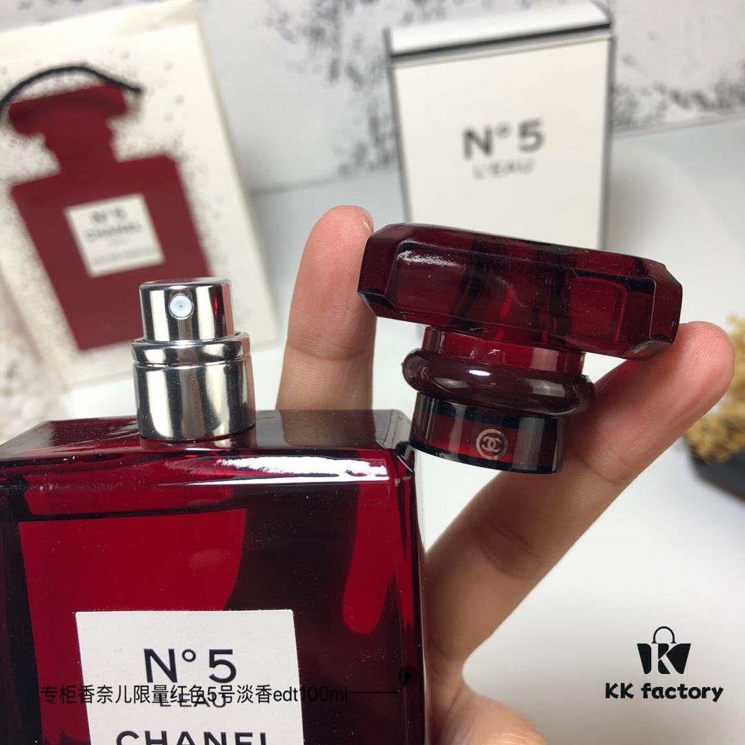6931afb8ccd8ab3d7afa3aee Chanel Counter Exclusive Limited Edition Red Bottle N°5 Eau de Toilette 100ML