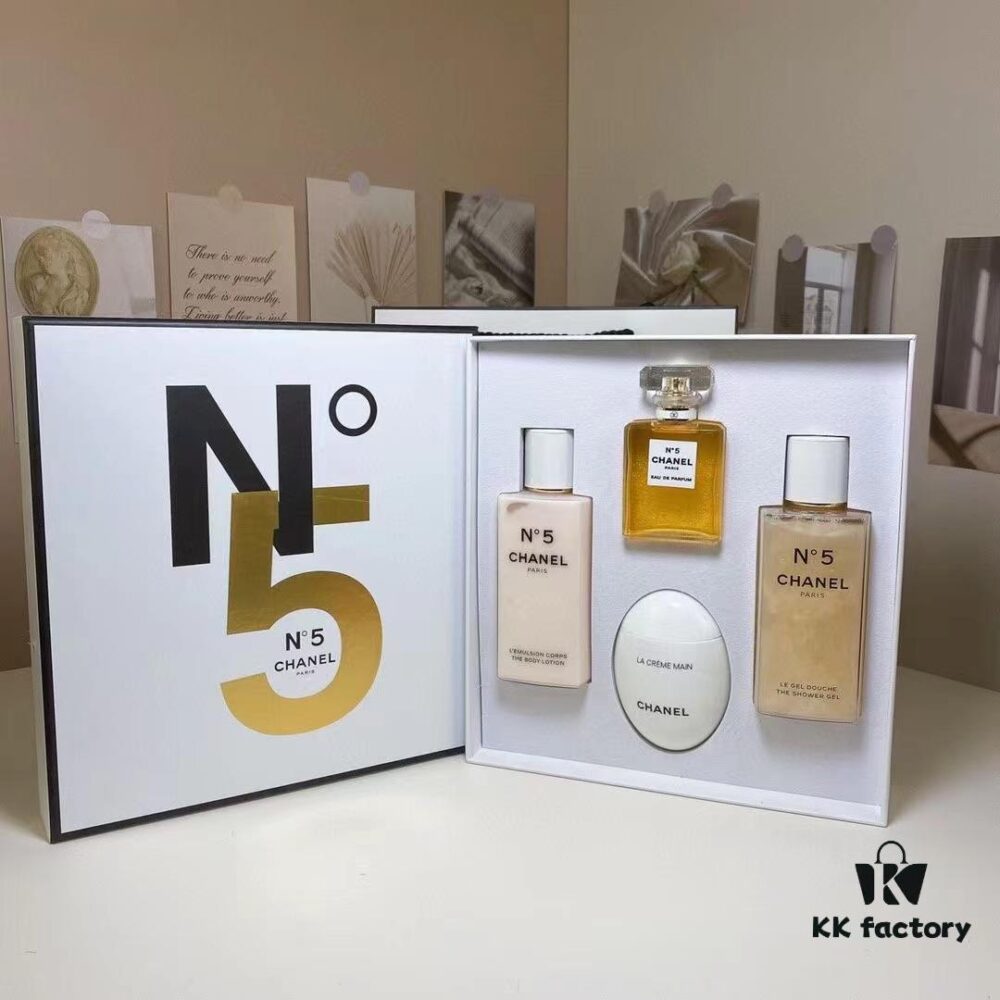 6931afb9ccd8ab3d7afa3b03 Chanel No. 5 Yellow Full Body Fragrance Set of Four Pieces!