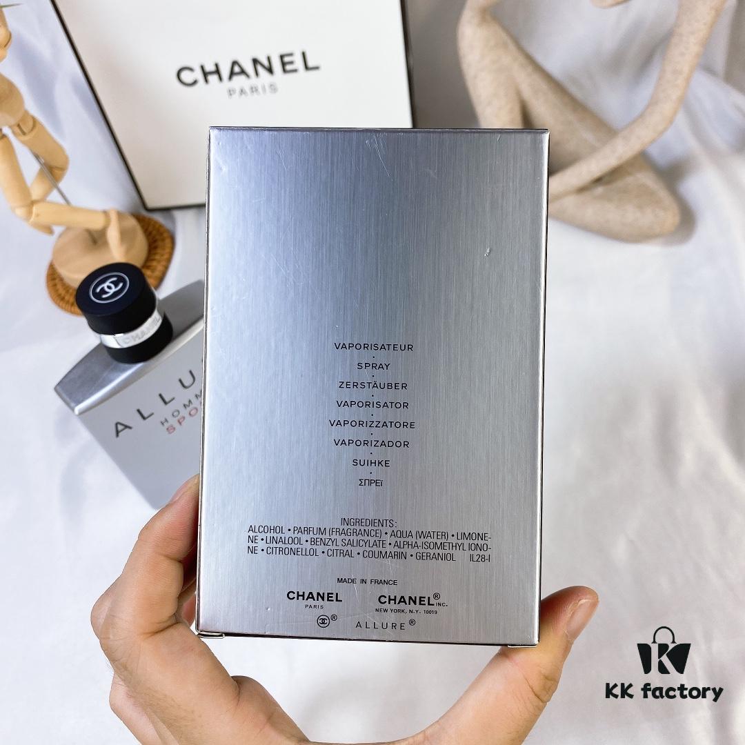 6931afbaccd8ab3d7afa3b14 Chanel Allure Homme Sport Men's Eau de Toilette 100ml - Silver Fresh Oriental Fragrance