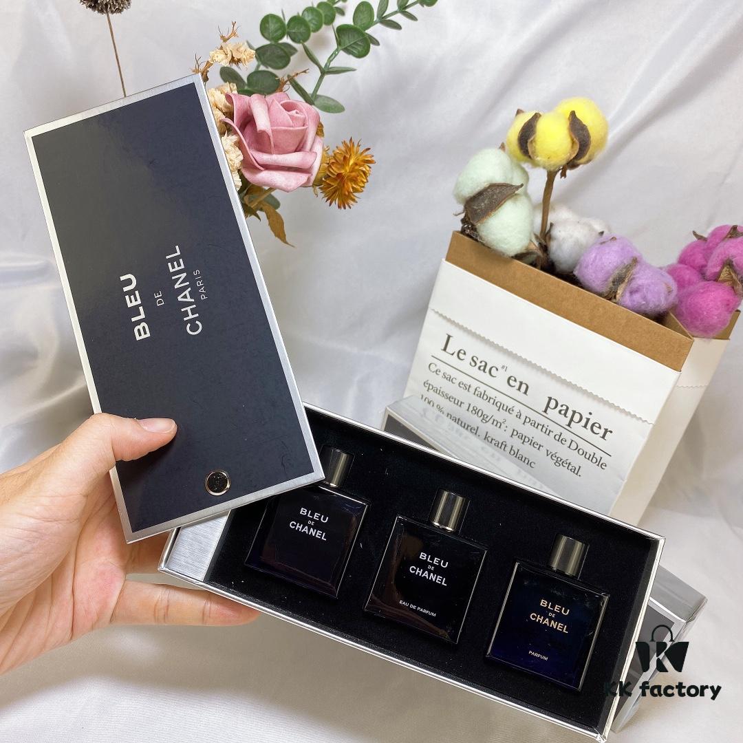 6931afcaccd8ab3d7afa3be3 Q-Version New Chanel Bleu de Chanel Men's Mini Set 3-Piece 🔜 Counter Quality
