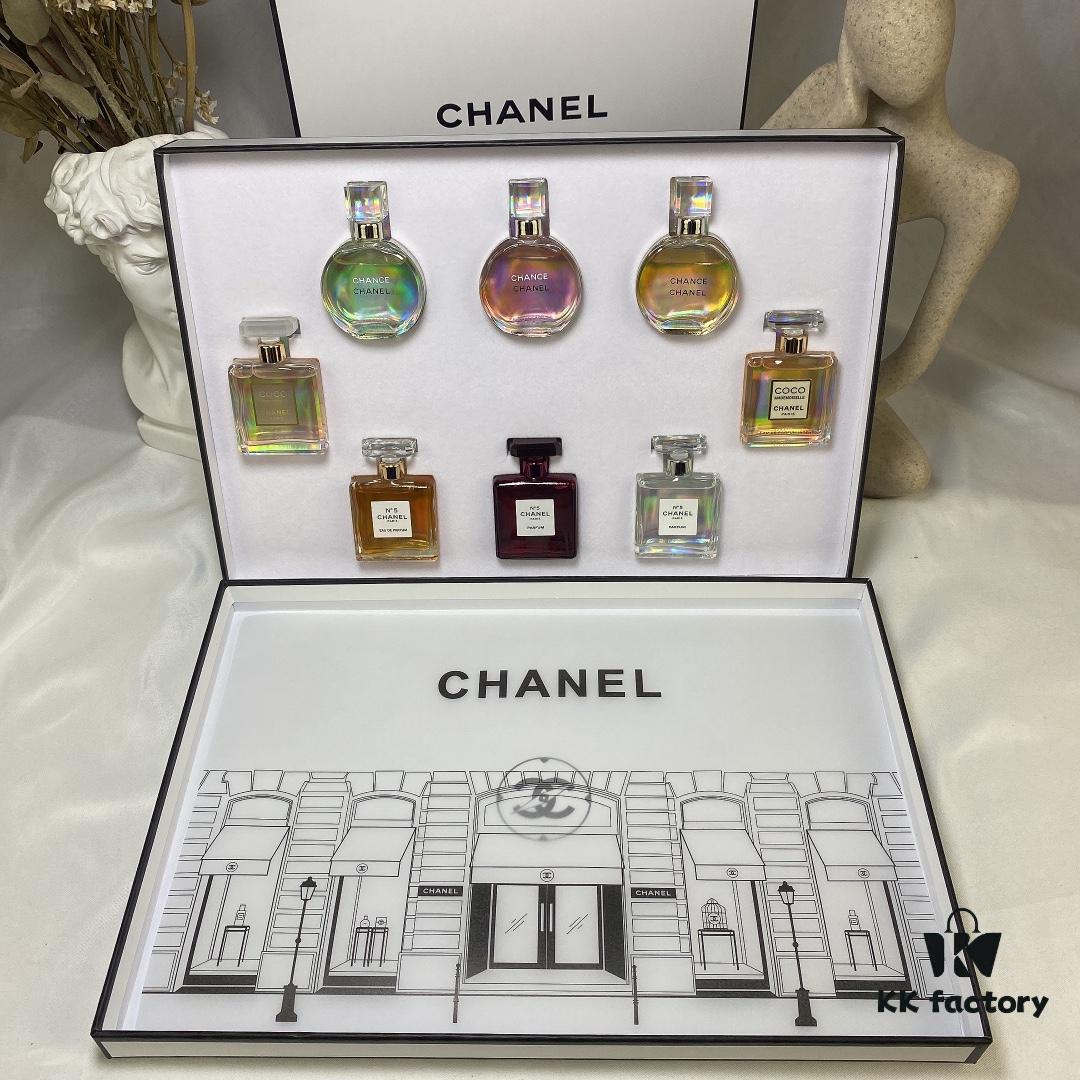 6931afccccd8ab3d7afa3bfc Q-Style Chanel 8-Piece Mini Perfume Set, 7.5ml×8, Includes Gift Bag, No Spray Applicator, Dab-on Design