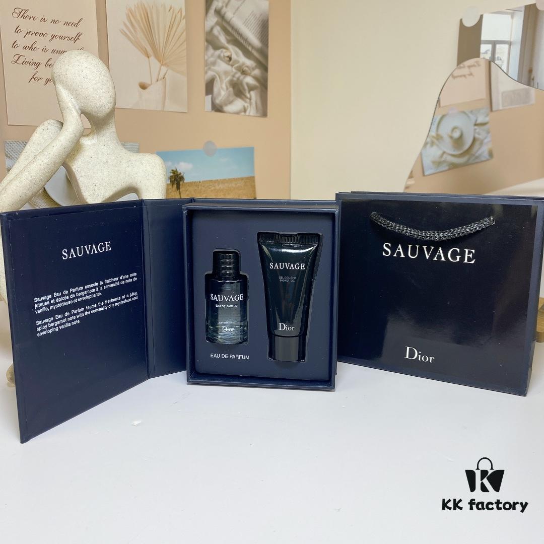 6931afd9ccd8ab3d7afa3cc0 Clearance Dior Sauvage Sample Set Two-Piece EDP Perfume 10ml Shower Gel 20ml