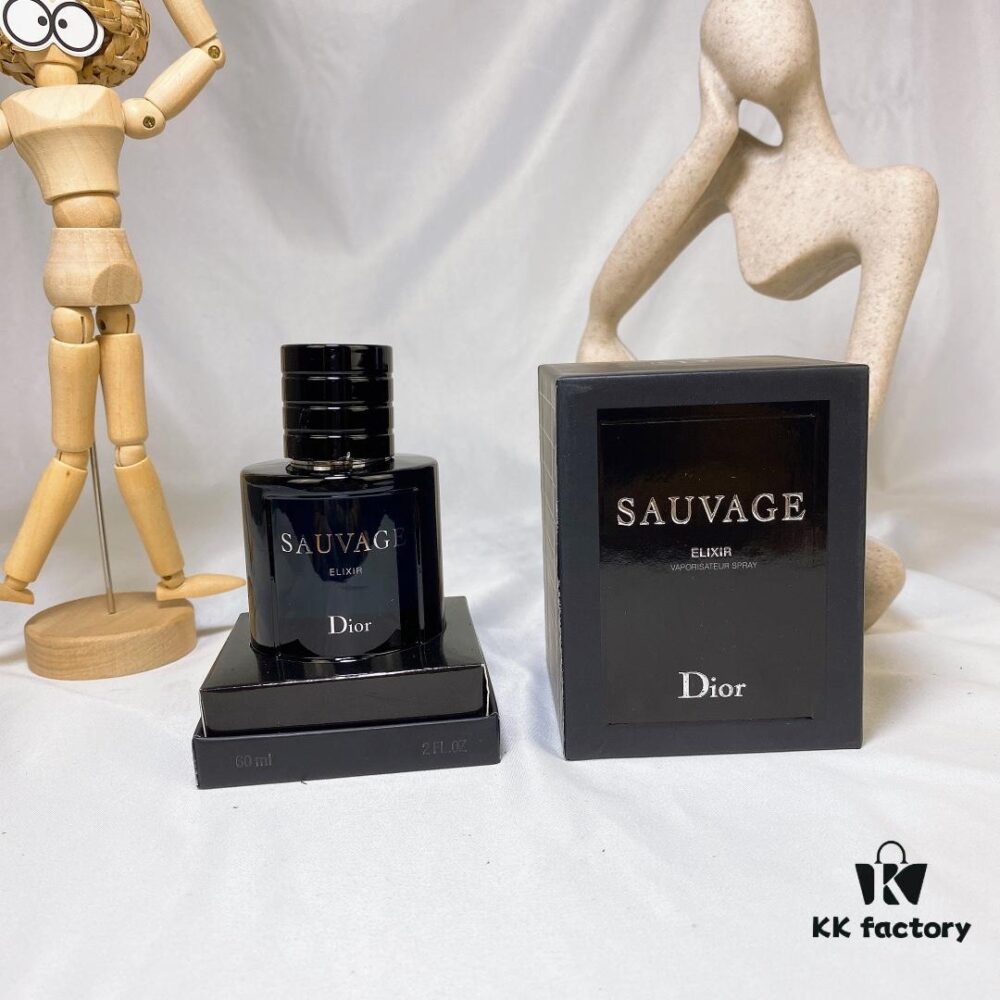6931afe5ccd8ab3d7afa3d6b Dior Sauvage Elixir for Men 60ml - Gift Set in Wooden Box, Oriental Fragrance with Long-Lasting Scent