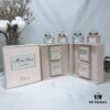 Dior Mini Heart Perfume 4-Piece Set in Wooden Box *5ml (Counter Version, No Sprayer, Screw Cap)