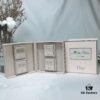 Dior Mini Heart Perfume 4-Piece Set in Wooden Box *5ml (Counter Version, No Sprayer, Screw Cap)