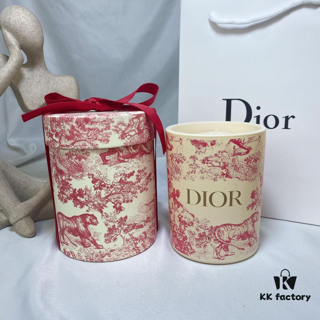 6931aff1ccd8ab3d7afa3e08 Dior Large Red Toile de Jouy Hydrangea Scented Candle Gift Set, Housewarming Gift 280g, with Boutique Shopping Bag