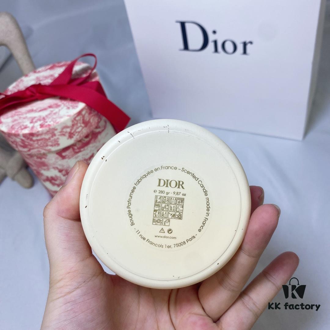6931aff1ccd8ab3d7afa3e0a Dior Large Red Toile de Jouy Hydrangea Scented Candle Gift Set, Housewarming Gift 280g, with Boutique Shopping Bag