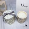 6931aff2ccd8ab3d7afa3e12 Dior Large Size Deep Green Jouy Print Hydrangea Scent Perfumed Candle Gift Set, Housewarming Gift 280g, with Boutique Shopping Bag