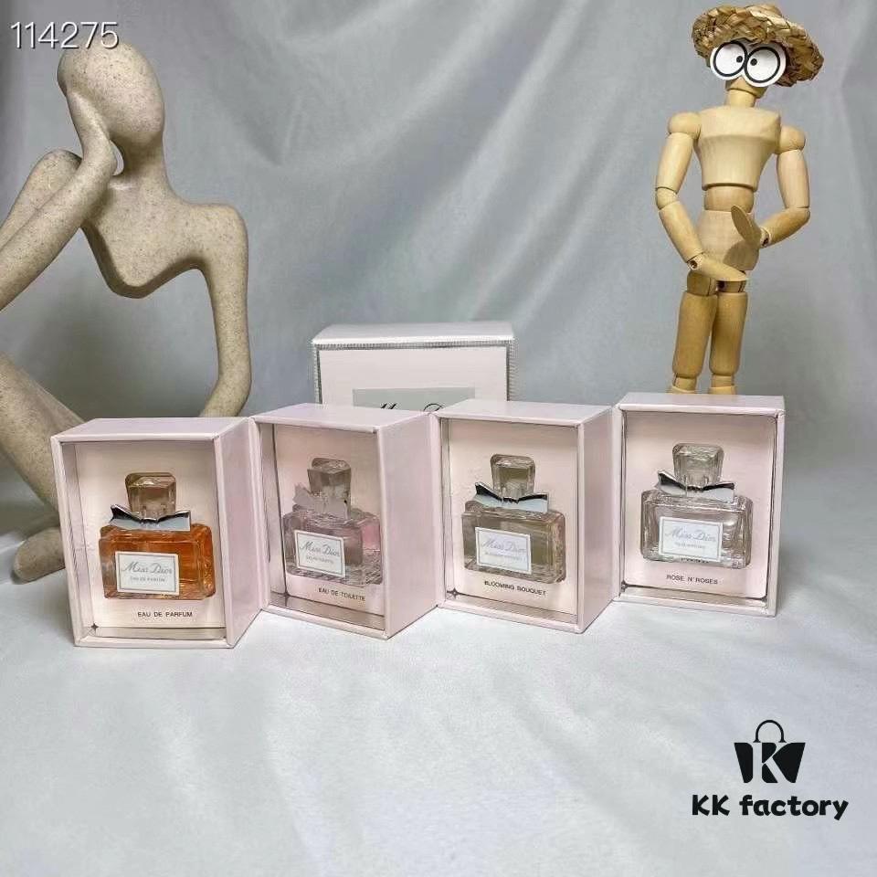 Dior Miss Dior Perfume Sample Set 5ml Four-piece Set! No Spray Nozzles 5ml×4. Includes: Miss Dior Eau de Toilette, Miss Dior Blooming Bouquet, Miss Dior Eau de Parfum, Miss Dior Chérie
