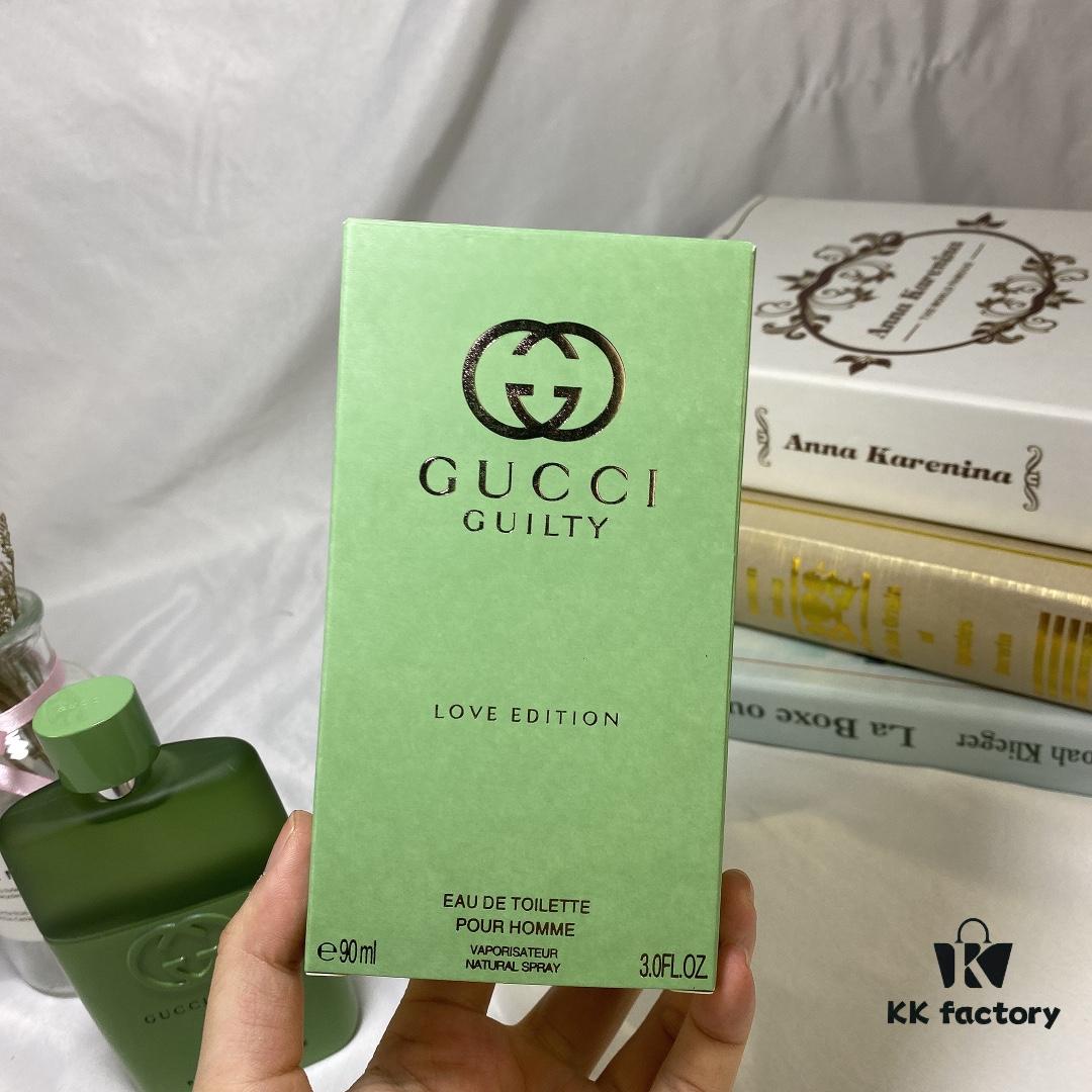 Gucci Love Edition Eau de Toilette for Men - Limited Edition Valentine's Series 2020, Green Bottle, 90ml