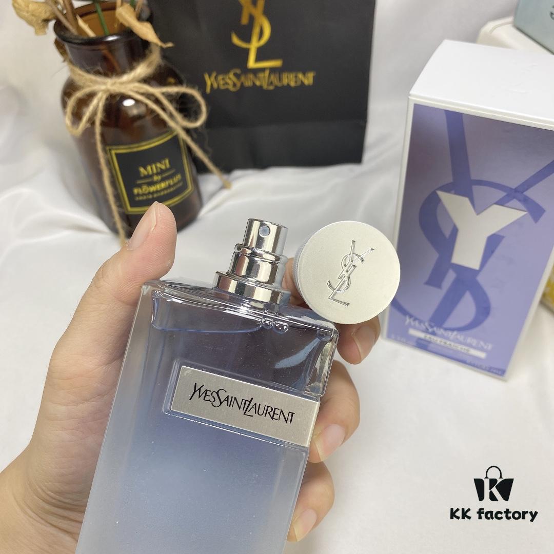 YSL Saint Laurent Y Eau de Toilette for Men - 2020 New Arrival, Matte Finish Fresh Fragrance, 100ml