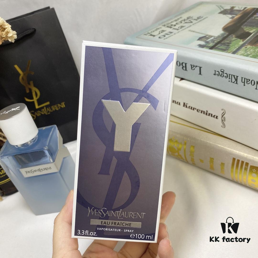 YSL Saint Laurent Y Eau de Toilette for Men - 2020 New Arrival, Matte Finish Fresh Fragrance, 100ml