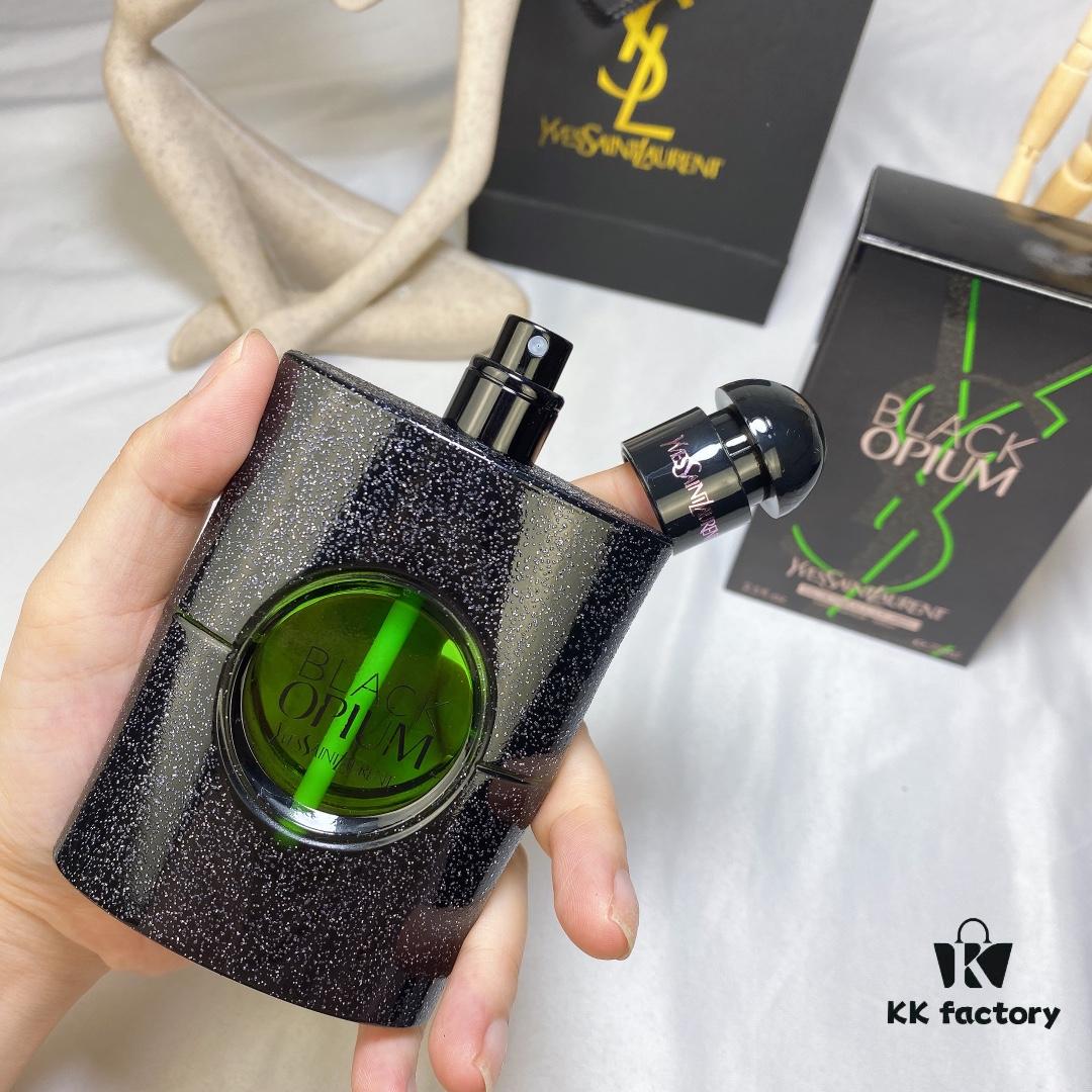6931f45f3a89a121ed54634d YSL Saint Laurent 2022 Limited Edition New Release Green Opium Intense Perfume 75ml
