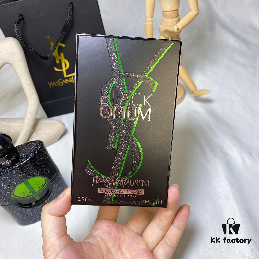 6931f45f3a89a121ed54634e YSL Saint Laurent 2022 Limited Edition New Release Green Opium Intense Perfume 75ml