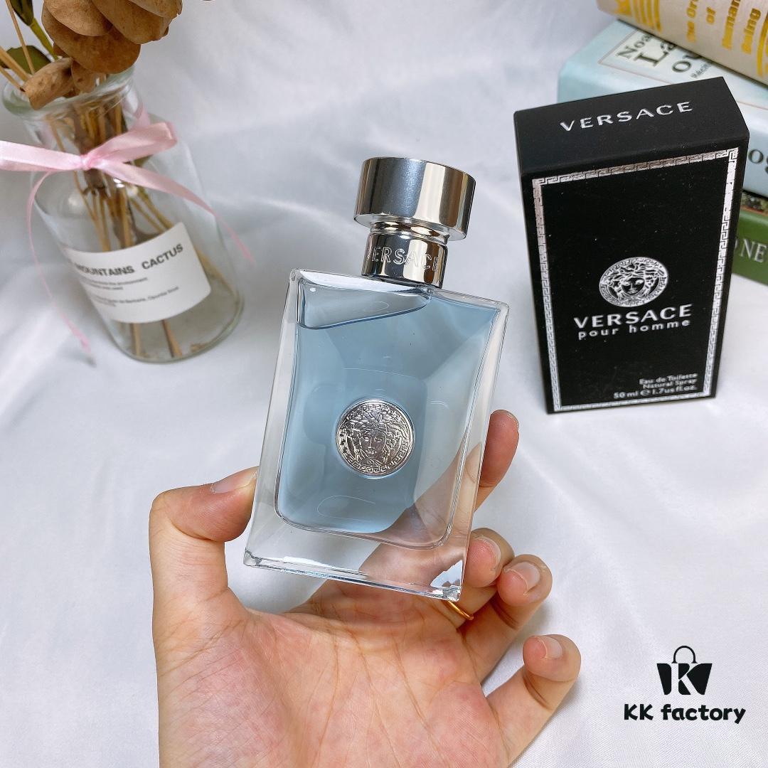 6931f47d3a89a121ed5464d0 50ml 💕 Versace Pour Homme Eau de Toilette for Men 50ML, Hidden Tube, Fragrance Family: Fresh Citrus Aquatic Notes - Top Notes: Citron, Orange Blossom, Bergamot, Cereal. Middle Notes: Geranium, Hyacinth, Sage, Cedarwood. Base Notes: Tonga Bean, Musk, Amber.