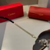 6931f4913a89a121ed5465da Cartier Men's 1:1 Replica Aviator Sunglasses, High-End and Elegant, Featuring Minimalist Signature Logo on Temples, Luxuriously Crafted, Eyewear for Sun Protection