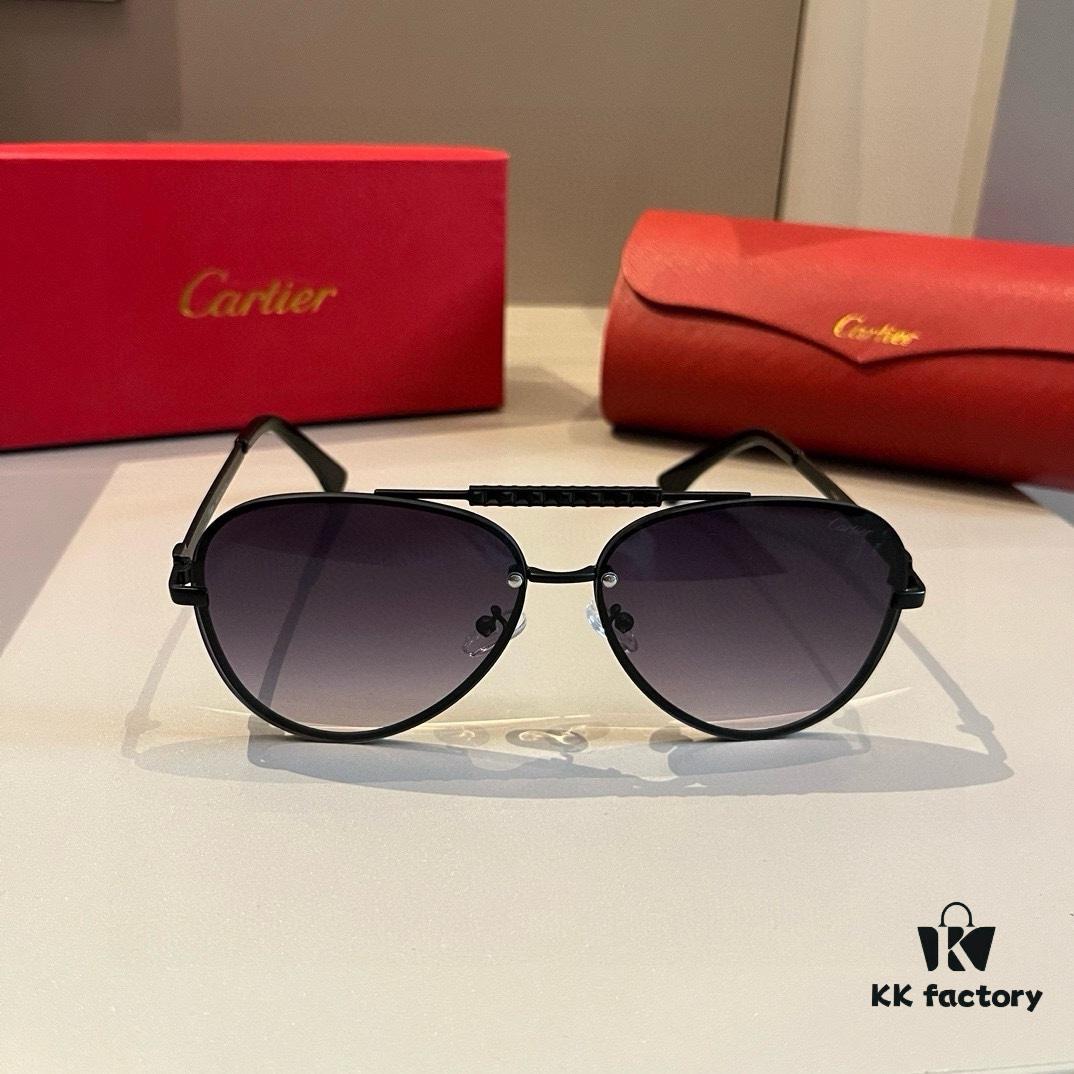 6931f4923a89a121ed5465f0 Cartier Men's Official Website 1:1 High-End Aviator Sunglasses