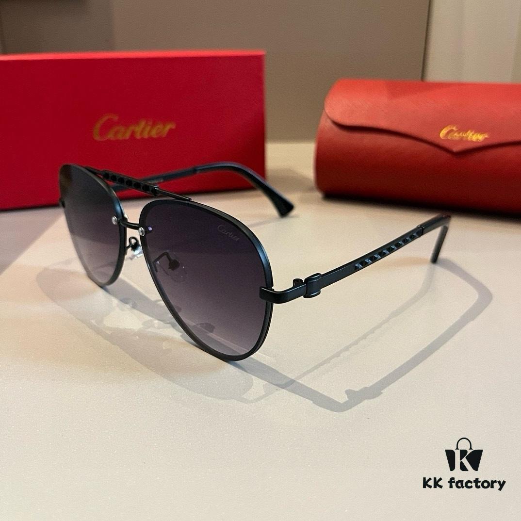 6931f4923a89a121ed5465f1 Cartier Men's Official Website 1:1 High-End Aviator Sunglasses
