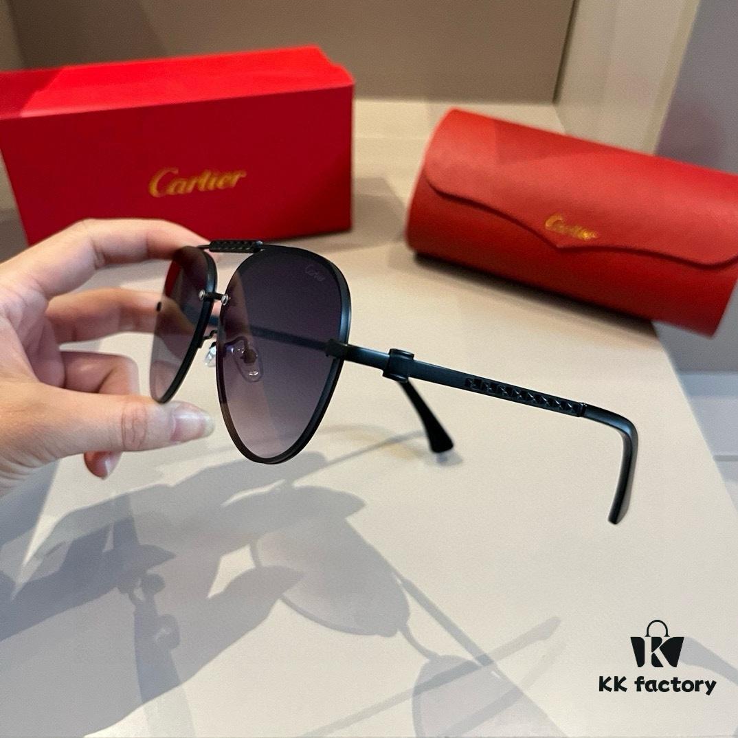 6931f4923a89a121ed5465f2 Cartier Men's Official Website 1:1 High-End Aviator Sunglasses
