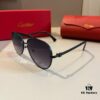 6931f4933a89a121ed546605 Cartier Men's High-End Oversized Aviator Sunglasses, 1:1 Replica of Official Website Version, Elegant and Luxurious Design with Minimalist Iconic Logo on Temples