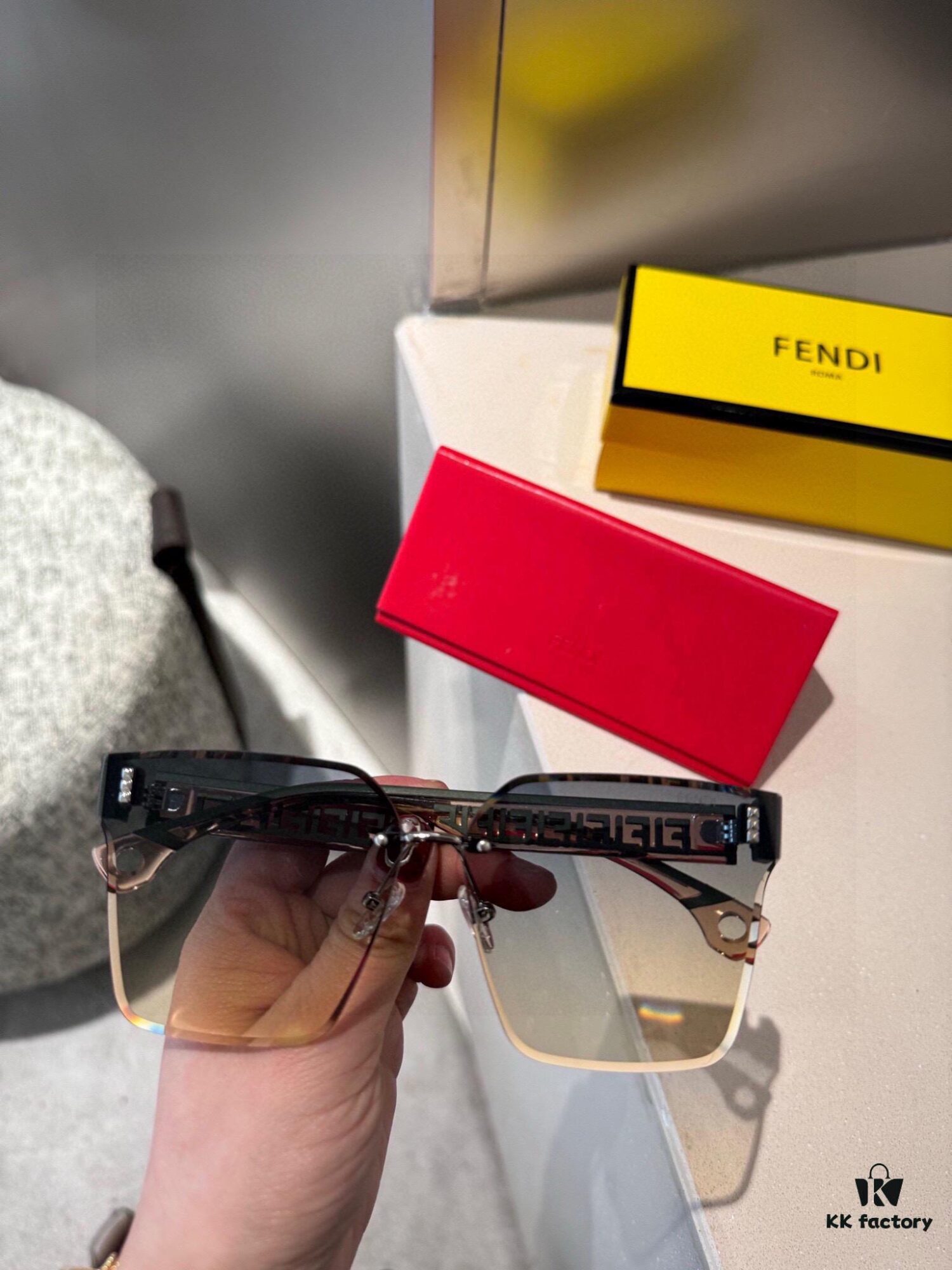 6931f4ab3a89a121ed54675c Fendi Plaid Resin Polarized Sunglasses 😎 New Stylish Chic Sun Glasses to Reduce Glare, Block Harmful Rays and Radiation 😊 Essential for Travel, Outings and Matching Outfits 🌸 Suitable for Driving 🧐 Brand Philosophy - Trends Come and Go, but Style Remains 🥳 6115 Eyewear Sunglasses