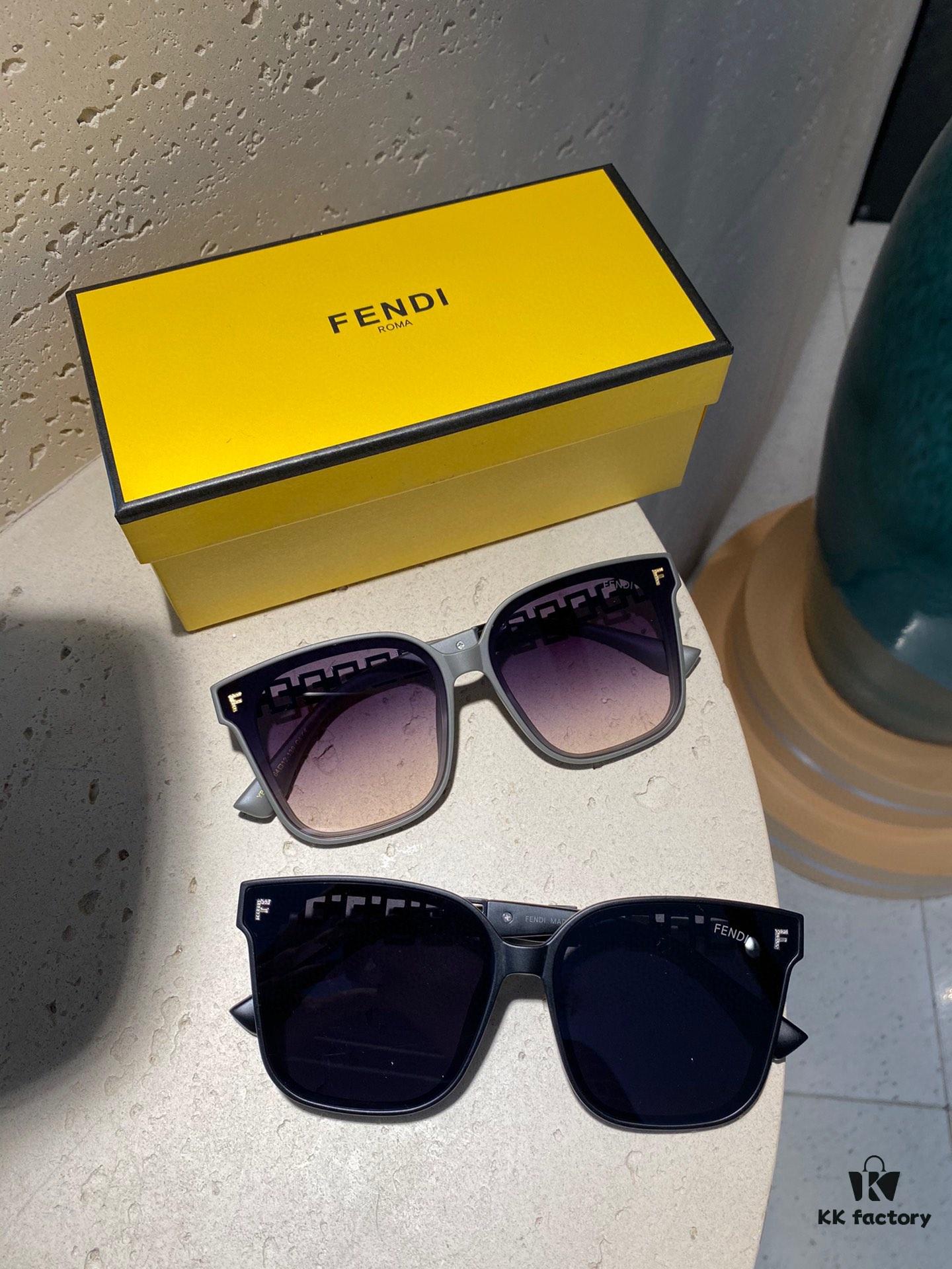 6931f4be3a89a121ed54687b Fendi Polarized Metal Women's Sunglasses