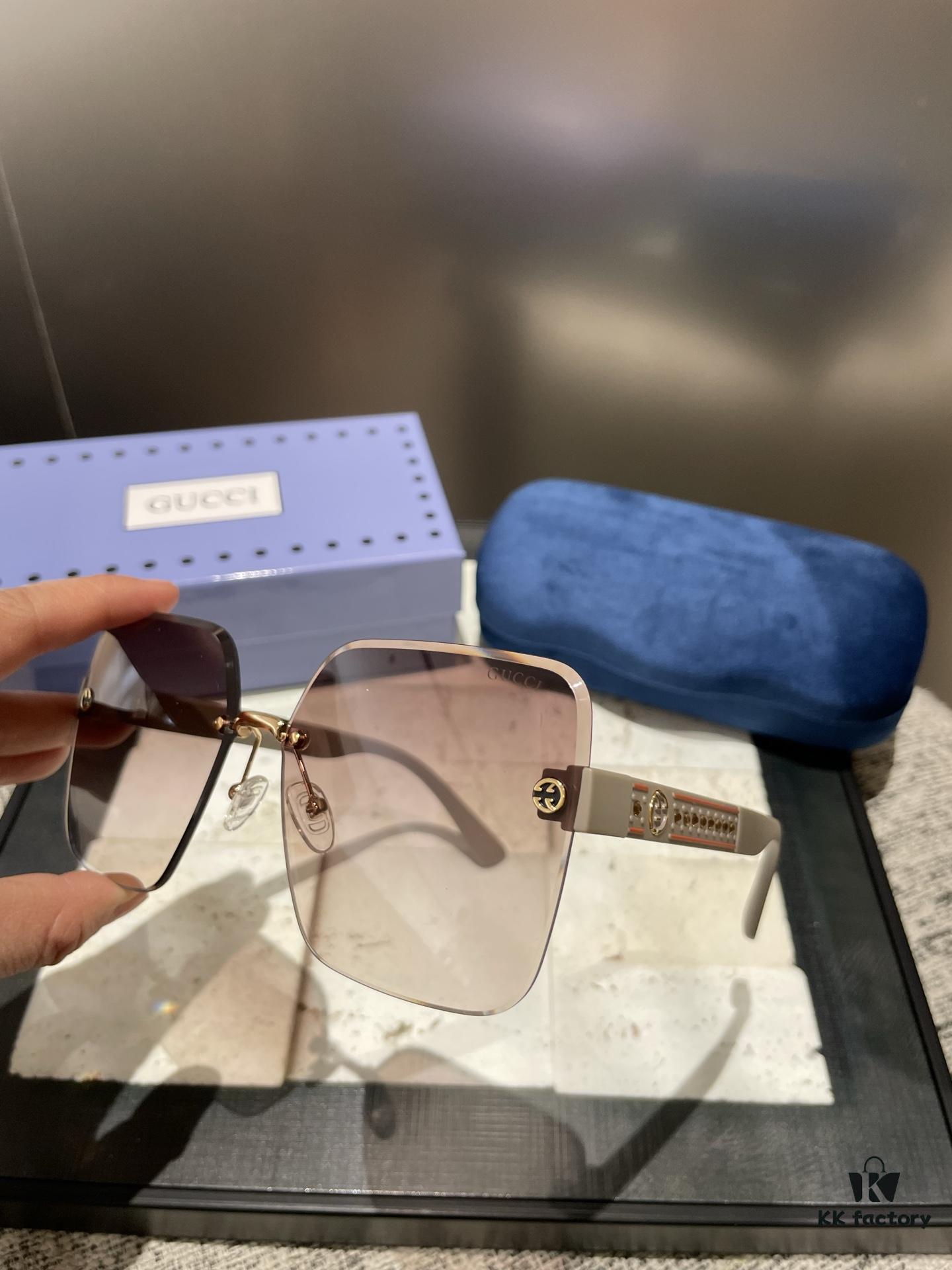 Gucci Polarized Metal Women's Sunglasses