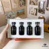 6931f5063a89a121ed546c6d Louis Vuitton LV Black Bottle Limited Edition Travel Set of Four 30ml x 4 with Sprayers, Including Night Fire, Floating Shadow, Saabo Rose, Pure Oud