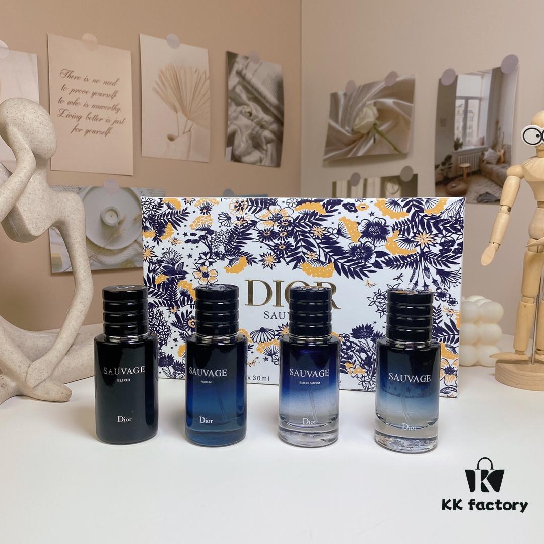 6931f5343a89a121ed546e9f Free Shipping Dior Sauvage 30ml x 4 Set (Sample Pack of 4 with Atomizers) Including Eau de Toilette, Eau de Parfum, Parfum, and Privée Edition