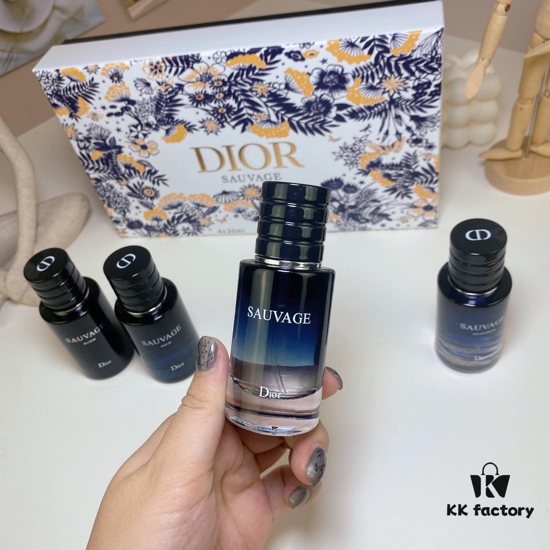 6931f5353a89a121ed546ea2 Free Shipping Dior Sauvage 30ml x 4 Set (Sample Pack of 4 with Atomizers) Including Eau de Toilette, Eau de Parfum, Parfum, and Privée Edition