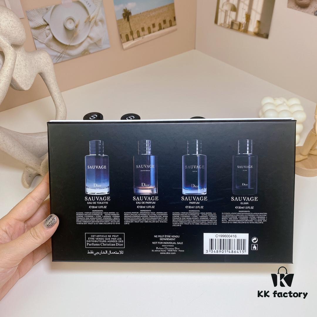 6931f5353a89a121ed546ea4 Free Shipping Dior Sauvage 30ml x 4 Set (Sample Pack of 4 with Atomizers) Including Eau de Toilette, Eau de Parfum, Parfum, and Privée Edition