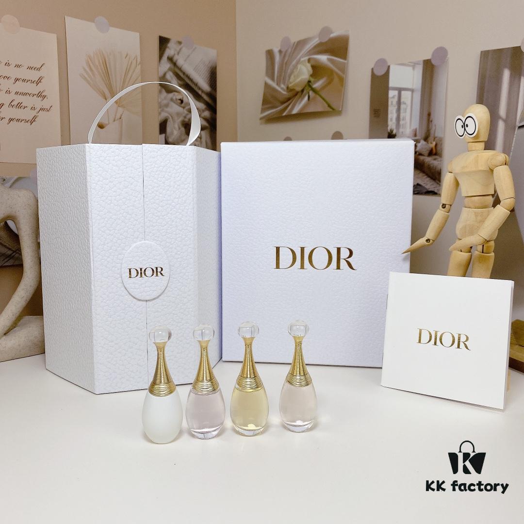 6931f53f3a89a121ed546f2d Free Shipping Dior J'adore Perfume Gift Set, Castle of Dreams J'adore Collection 4-Piece Set, Christmas Birthday Gift Box for Women, Includes Official Store Tote Bag