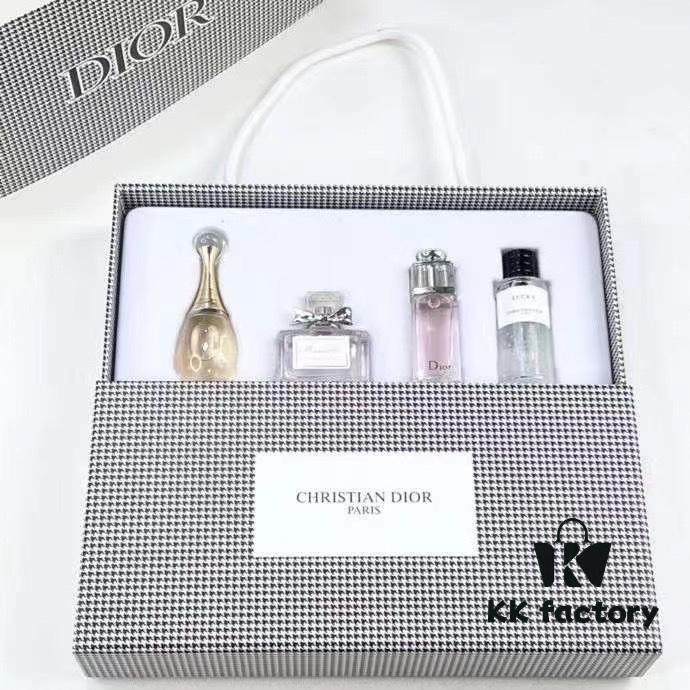 6931f5443a89a121ed546f75 Dior Check Pattern Vintage Perfume Sample 7.5ml Three-Piece Set