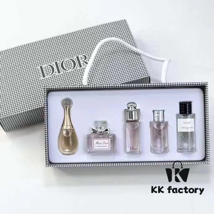 6931f5443a89a121ed546f78 Dior Check Pattern Vintage Perfume Sample 7.5ml Three-Piece Set