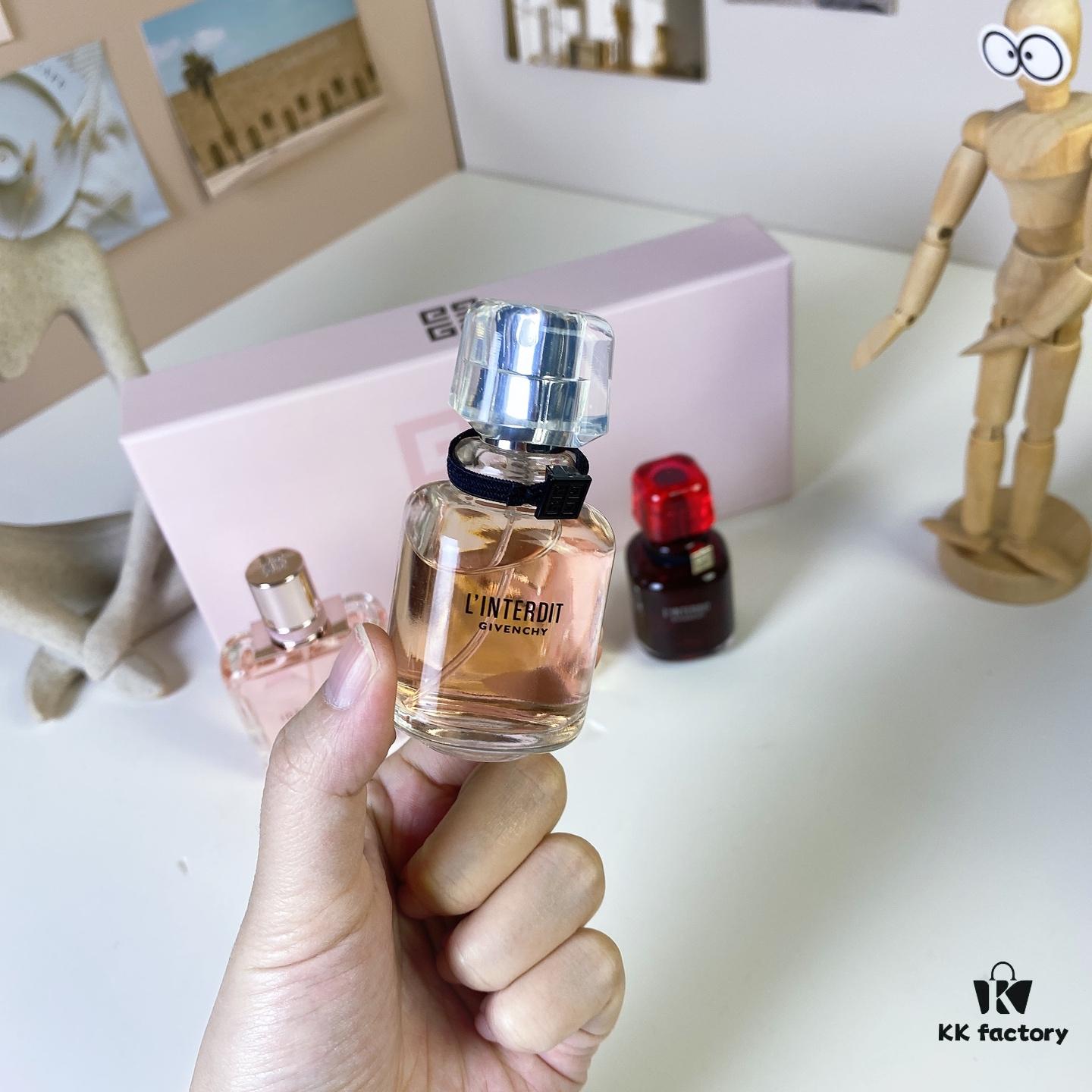 6931f5493a89a121ed546fb5 Givenchy L'Interdit Full Harmony Mini Set 4-Piece 30ml×4 with Spray Nozzles, Including: Pink Irresistible Eau de Toilette, Intense Irresistible, Intense L'Interdit, Red L'Interdit