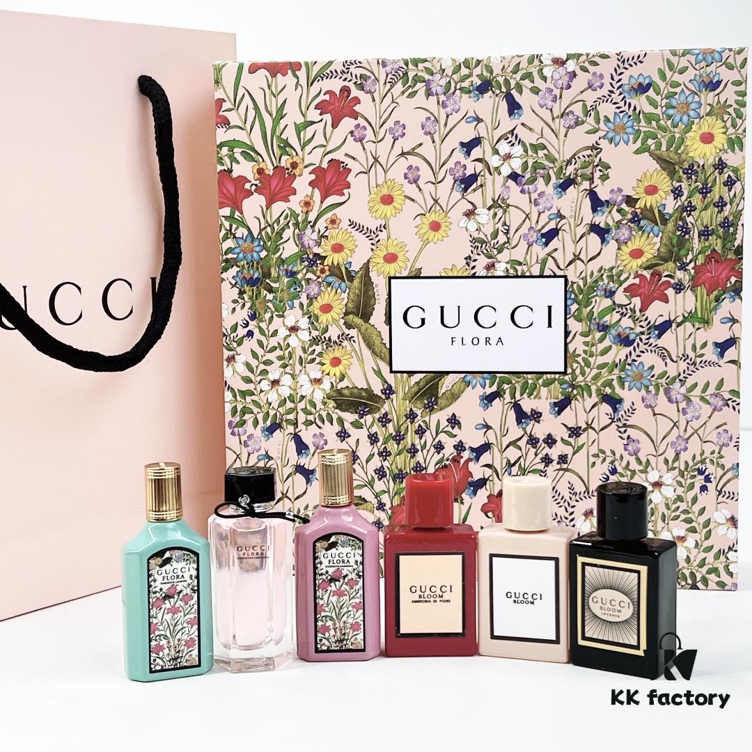 6931f5573a89a121ed547064 Free Shipping Gucci Garden Luxury Perfume Sample Set of 6! Scents: Anekke Gardenia, Anekke Jasmine, Bloom Gardenia, Flora Pink, Rouge Flora, Bloom Ambre