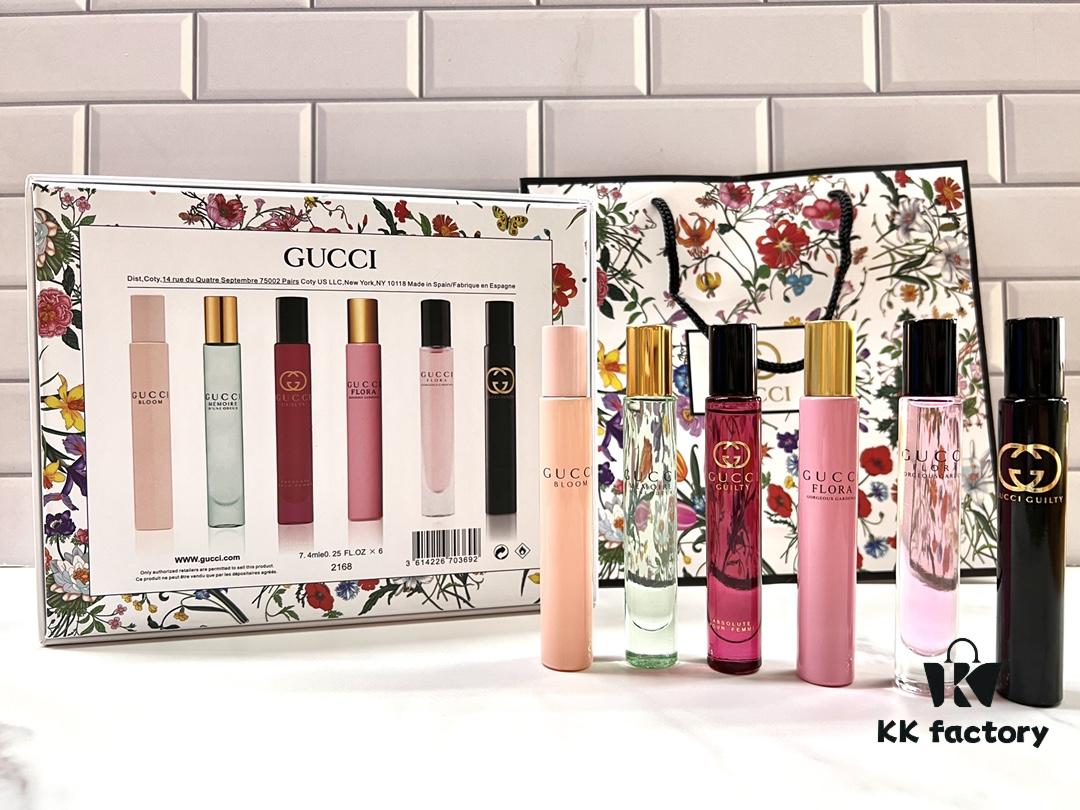6931f5573a89a121ed54706b Free Shipping Gucci Rollerball 7.4ML Six-Piece Set with Gift Bag