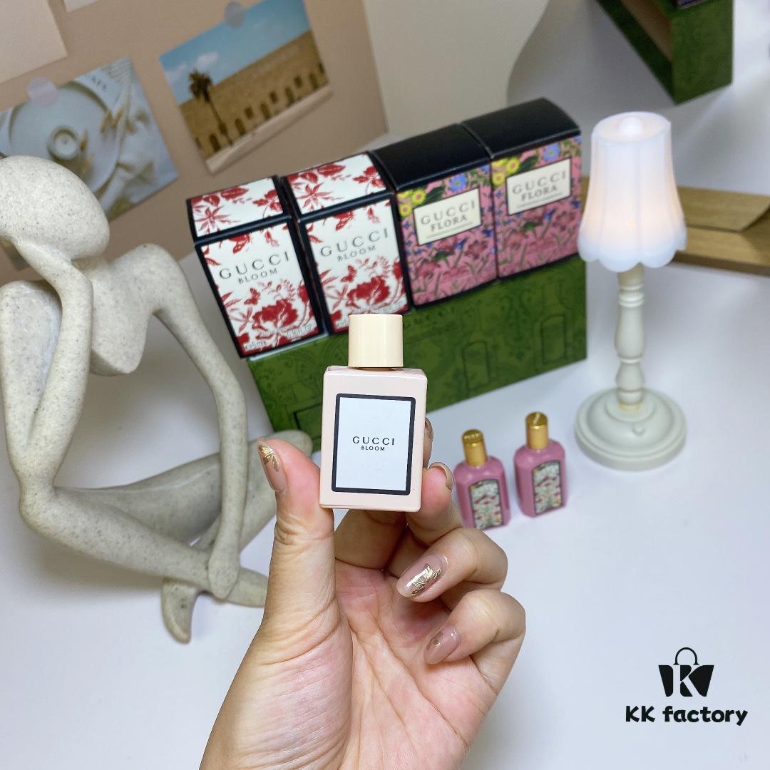 6931f5583a89a121ed54706d Free Shipping Q-Sized Gucci Green Box Four-Piece Set, Including: 2 Boxes of Bloom Perfume 5ml, 2 Boxes of Dreamy Gardenia 5ml