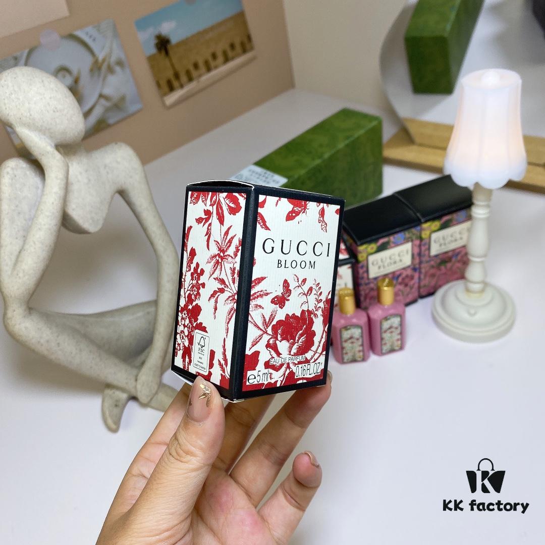 6931f5583a89a121ed547070 Free Shipping Q-Sized Gucci Green Box Four-Piece Set, Including: 2 Boxes of Bloom Perfume 5ml, 2 Boxes of Dreamy Gardenia 5ml