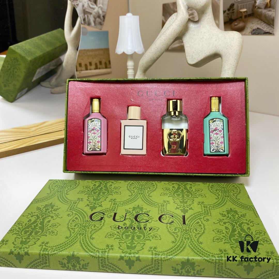 6931f5593a89a121ed54707b Free Shipping Gucci Bloom Perfume Sample Set 5ml Four-piece Set with Real Photos In Stock