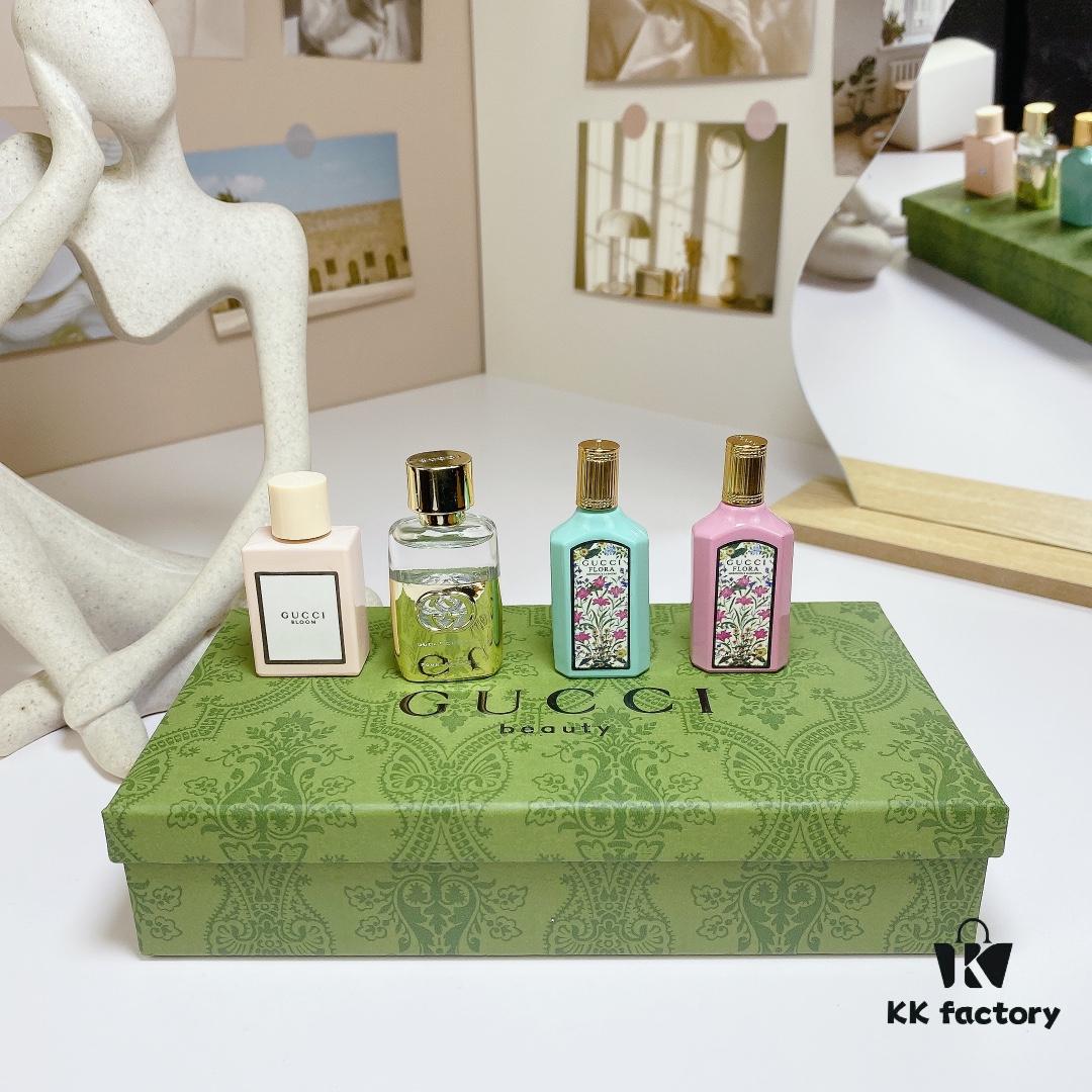 6931f5593a89a121ed54707e Free Shipping Gucci Bloom Perfume Sample Set 5ml Four-piece Set with Real Photos In Stock
