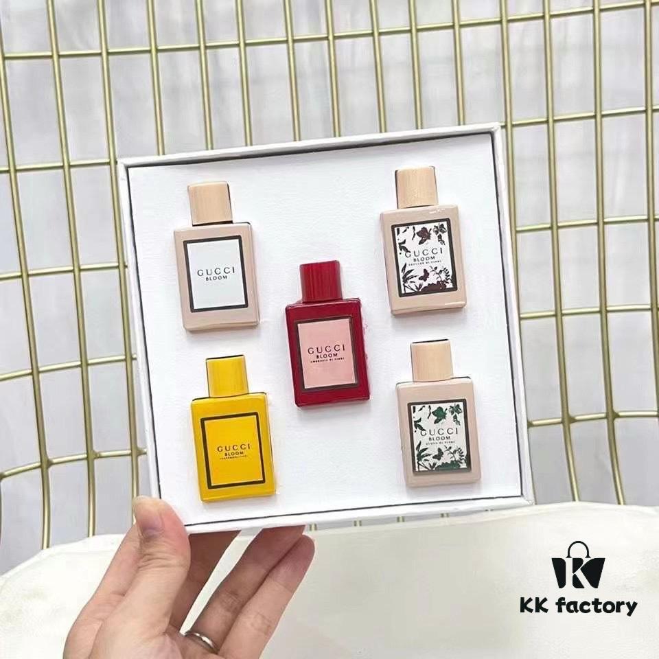 6931f55a3a89a121ed547086 Original Quality Gucci Bloom Mini Perfume Set 5-Piece in White Box