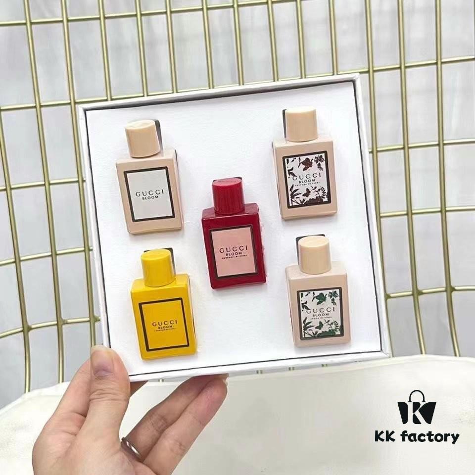 6931f55a3a89a121ed547087 Original Quality Gucci Bloom Mini Perfume Set 5-Piece in White Box