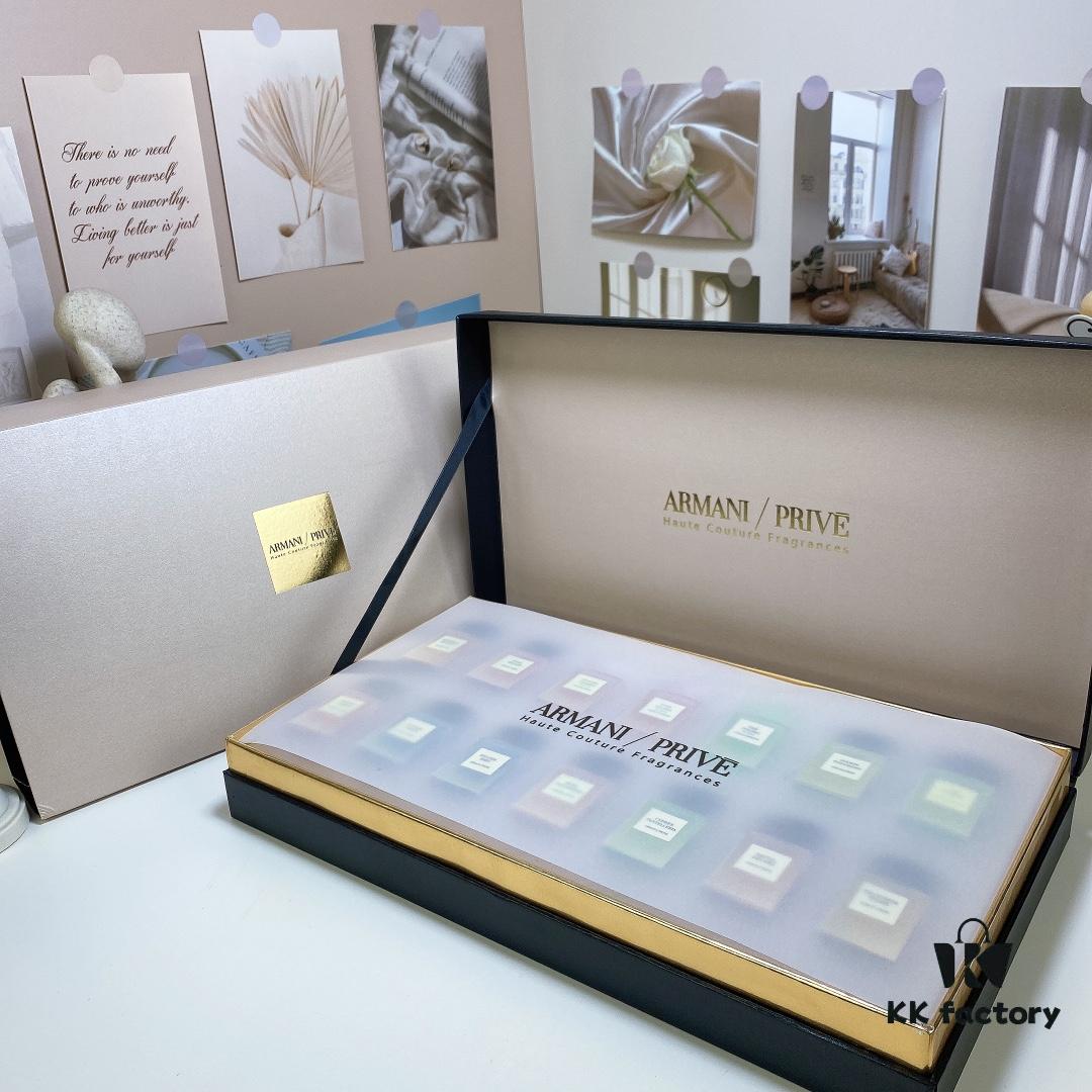 6931f56a3a89a121ed547139 Free Shipping Q-Format Armani Haute Couture Perfume Collection 14-Piece Set with Retail Tote Bag
