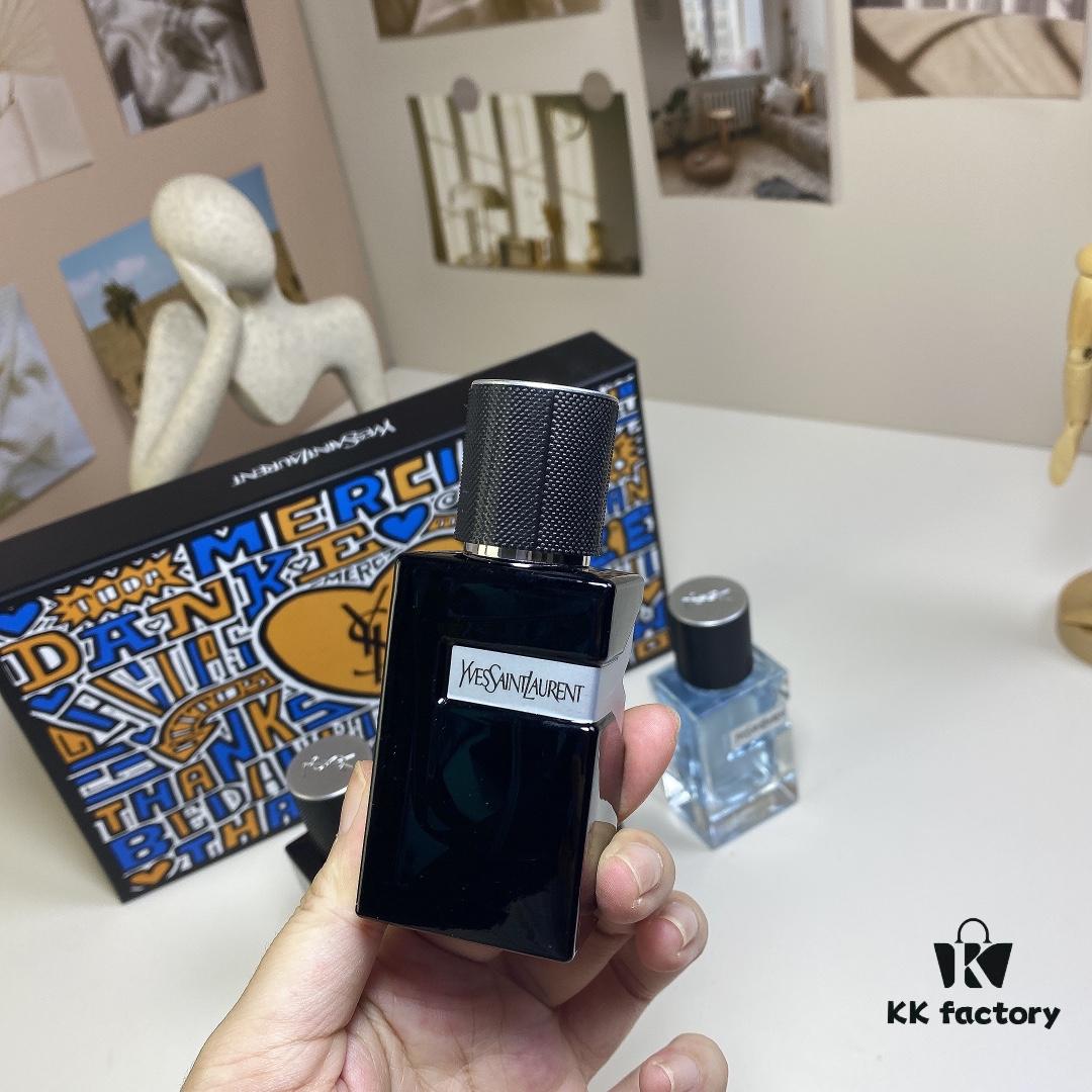 6931f5793a89a121ed54720a Yves Saint Laurent Y Men's Four-Piece Set 30ml*4 with Spray Heads, Including Eau de Toilette, Eau de Parfum, Parfum Edition, and Intense Edition